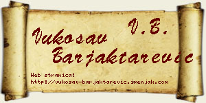 Vukosav Barjaktarević vizit kartica